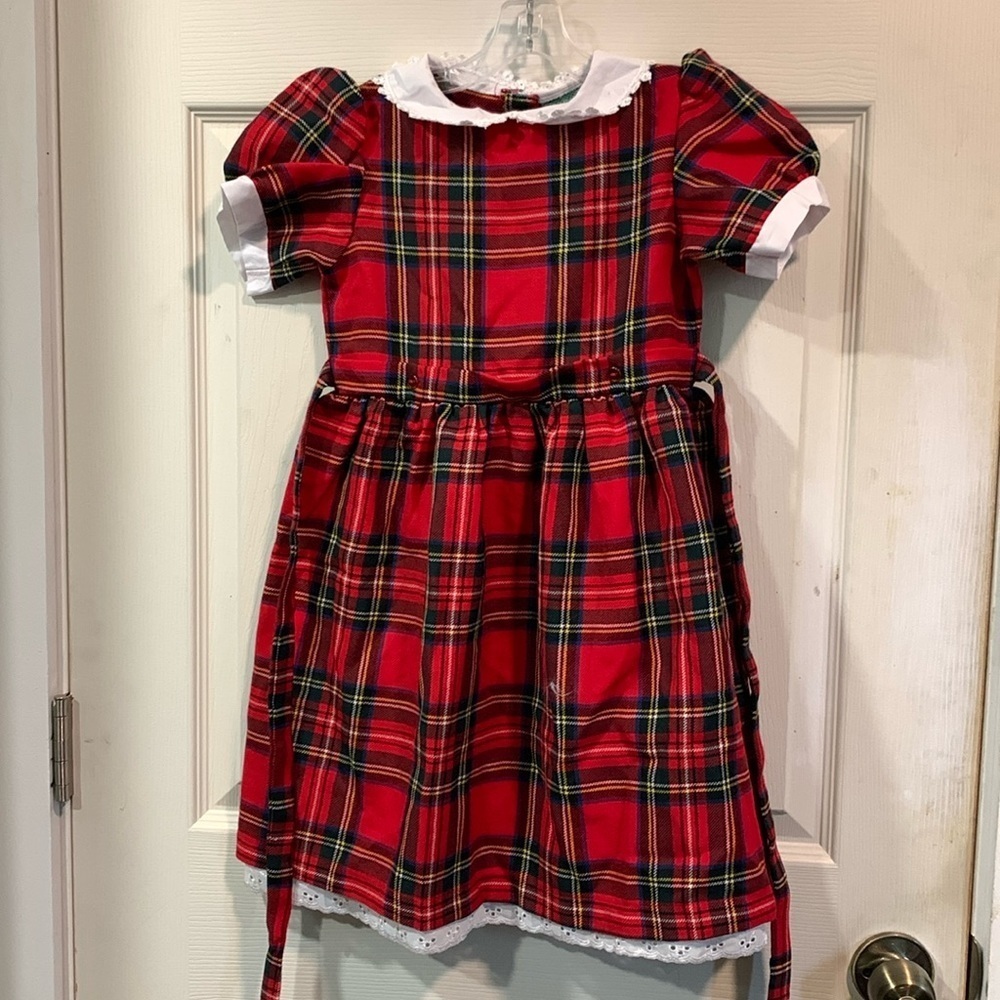 🎄 The Dress by Royal Stewart, 100%Wool w Cotton Eyelet Lining Ages 5/6 years
